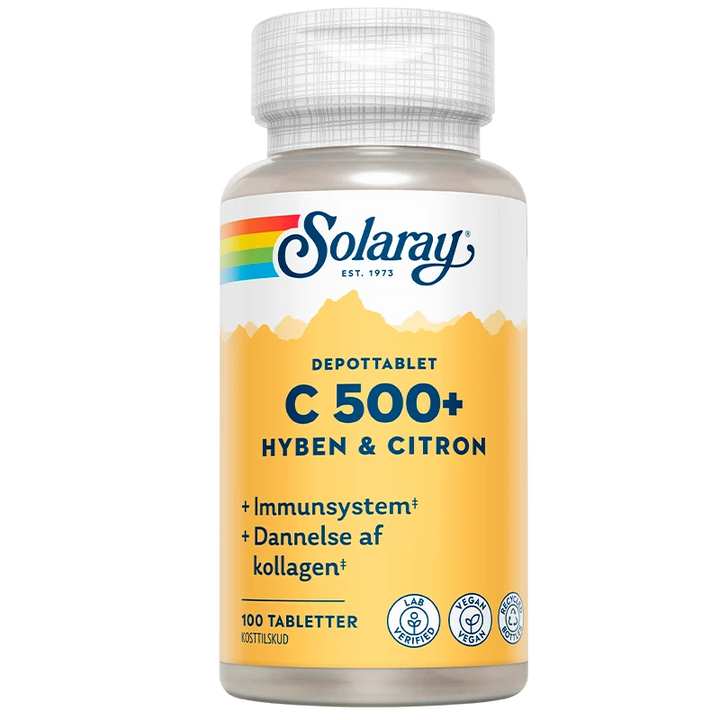 Solaray C 500+ Rozenbottel & Citroen (100 tabletten)