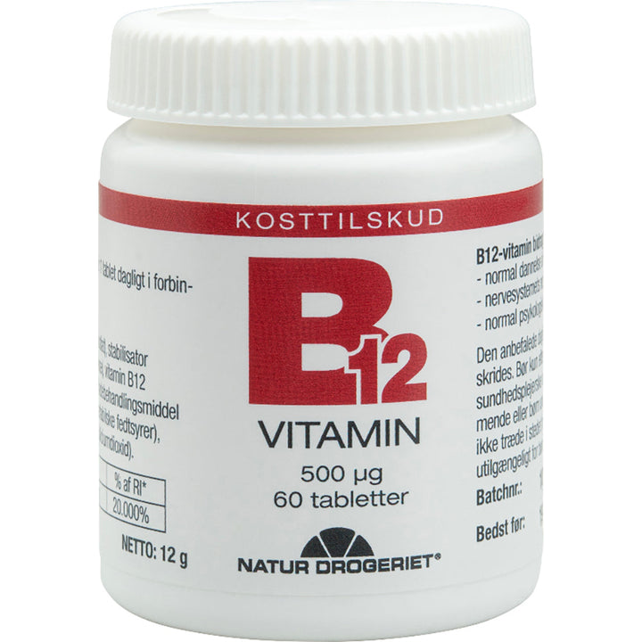 Natur Drogeriet B12-vitamin 500 μg (60 stuks)