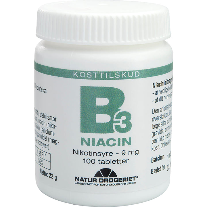 Natur Drogeriet B3 Niacin 9 mg (100 stuks.)