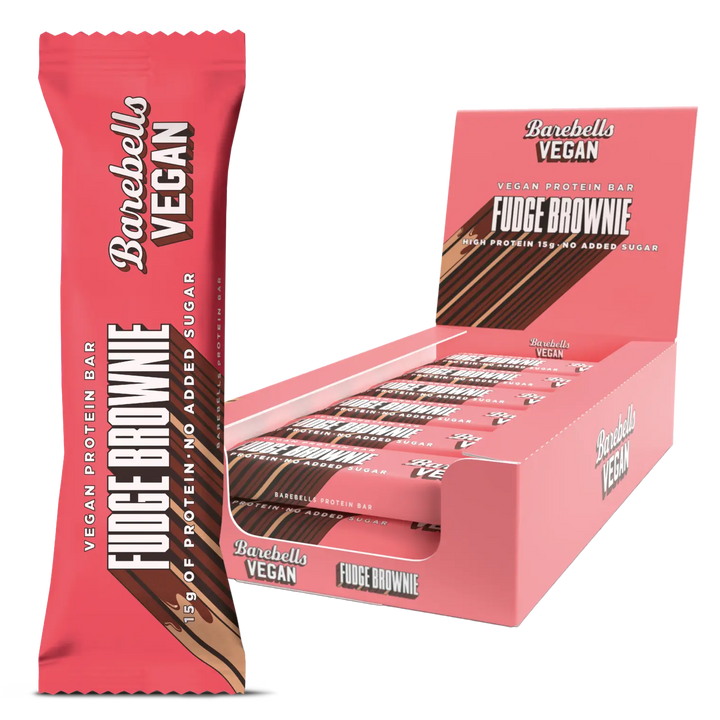 Barebells Vegan Eiwitreep - Fudge Brownie (12 x 55 g)