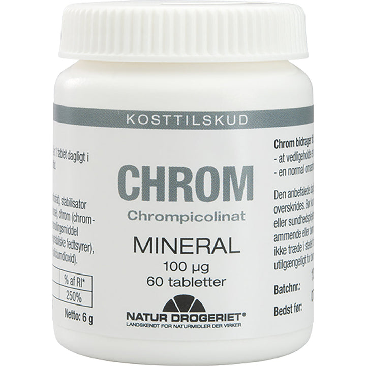 Natur Drogeriet Chrom 100 μg (60 stuks.)