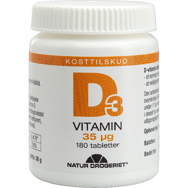 Natur Drogeriet Vitamine D 35 μg (180 stuks.)