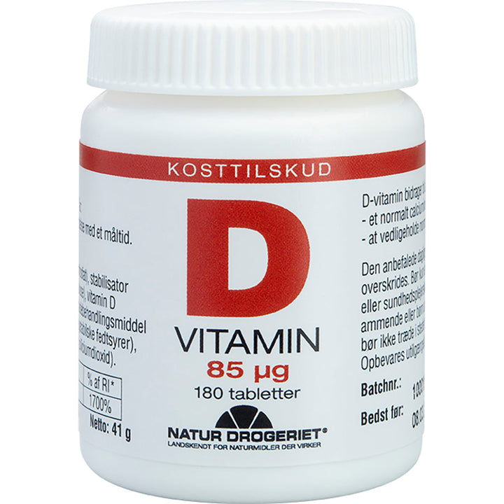 Natur Drogeriet Vitamine D 85 μg (180 stuks)