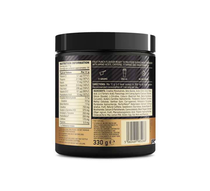 Optimum Nutrition Gold Standard Pre Workout - Fruit Punch (330g)
