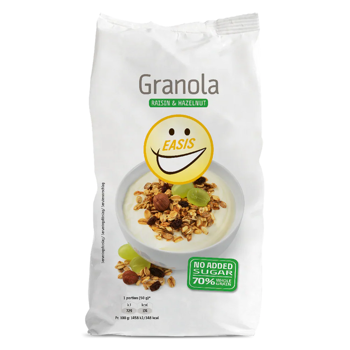 EASIS Morgenmad - Granola Raisin & Hazelnut (350 g)