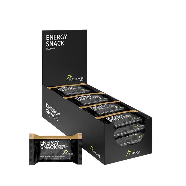 PurePower Energy Snack - Karamel & Peanut (12 x 60 g)