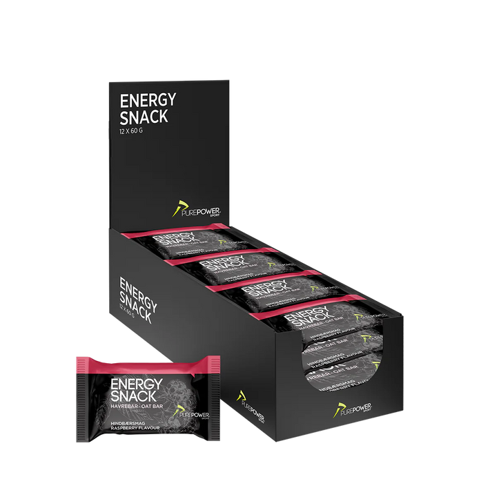 PurePower Energy Snack - Framboos (12 x 60 g)