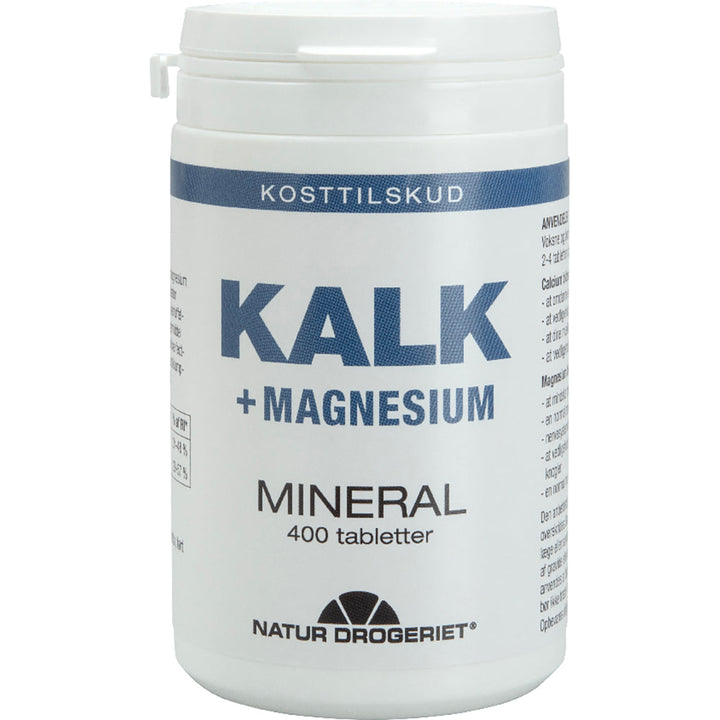 Natur Drogeriet Kalk + magnesium (400 stuks)