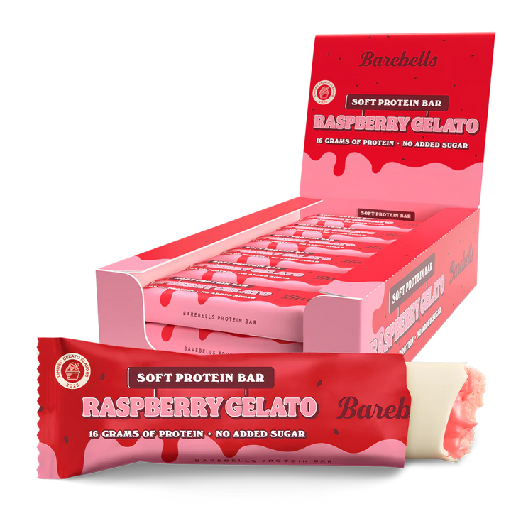 Barebells Soft Eiwitreep - Raspberry Gelato (12 x 55 g)