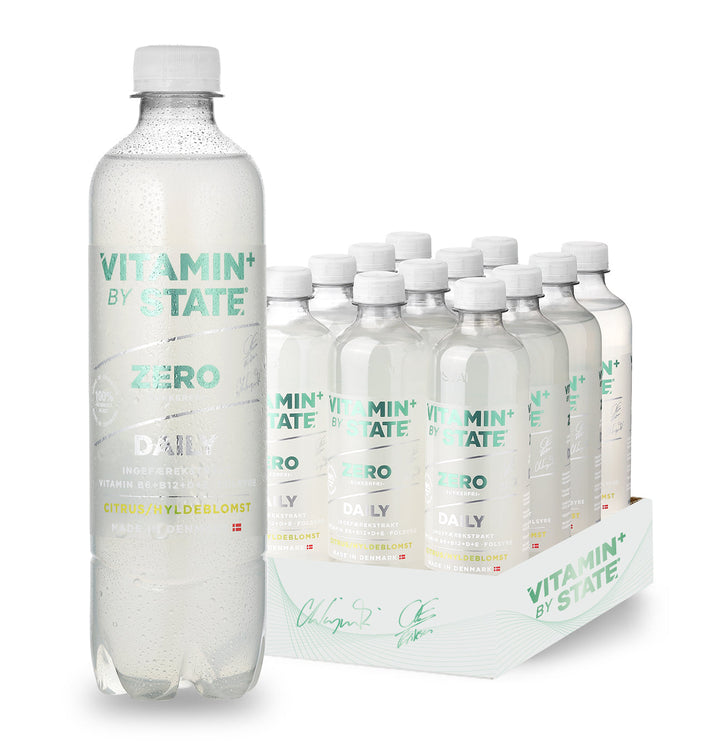 STATE Zero Vitamin - Citrus/Hyldeblomst (12 x 500 ml)