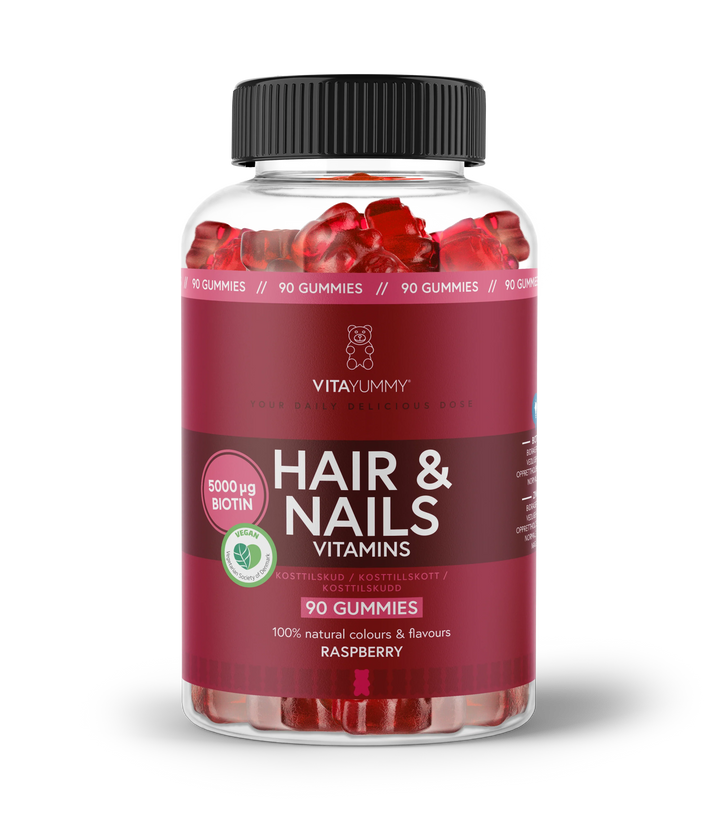 VitaYummy Hair & Nails - Raspberry (60 stuks)