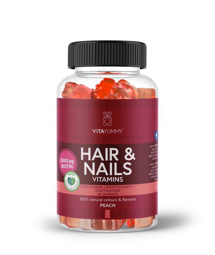 VitaYummy Hair & Nails - Peach (60 stuks)