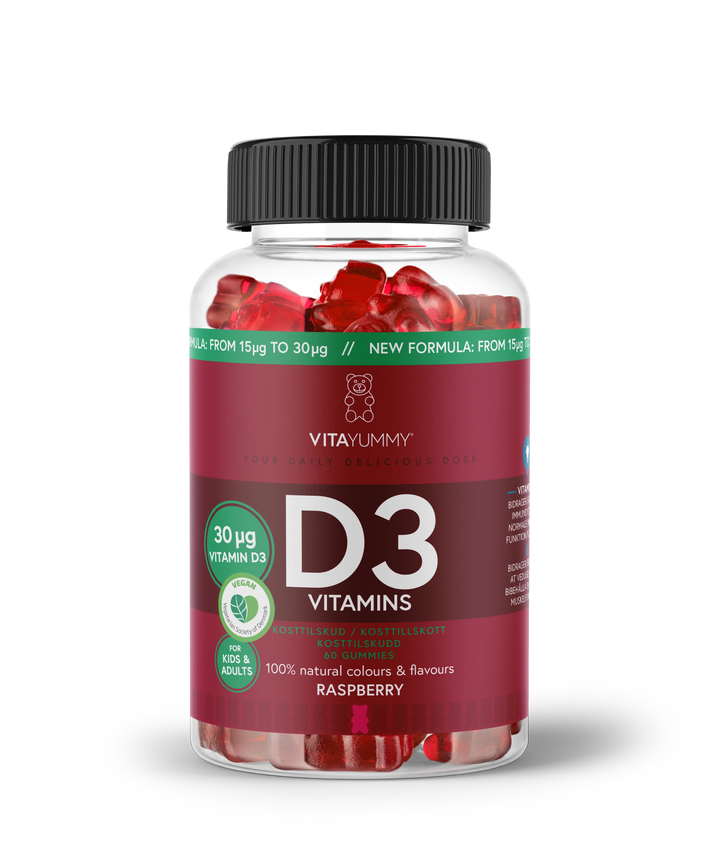 VitaYummy Vitamine D3 - Raspberry (60 stuks)