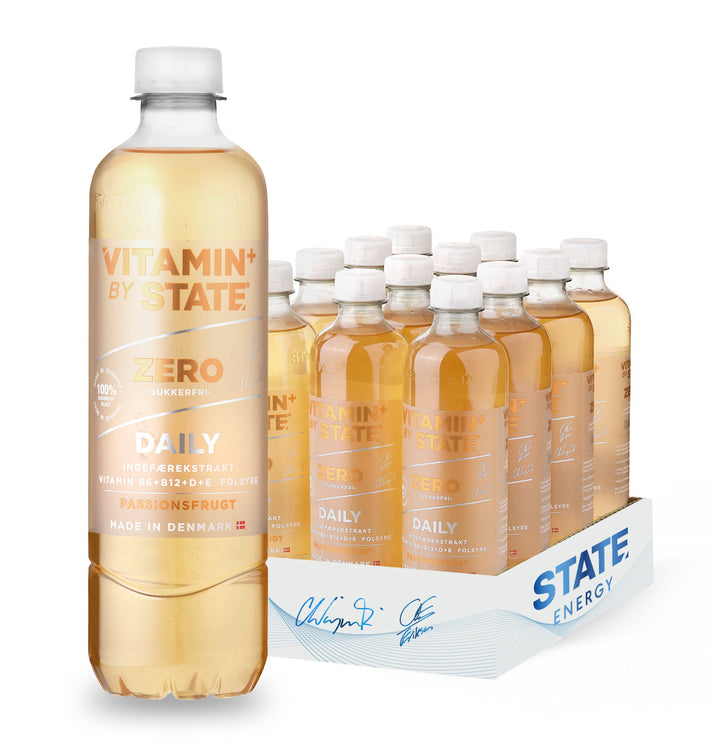 STATE Zero Vitamin - Passionsfrugt (12 x 500 ml)