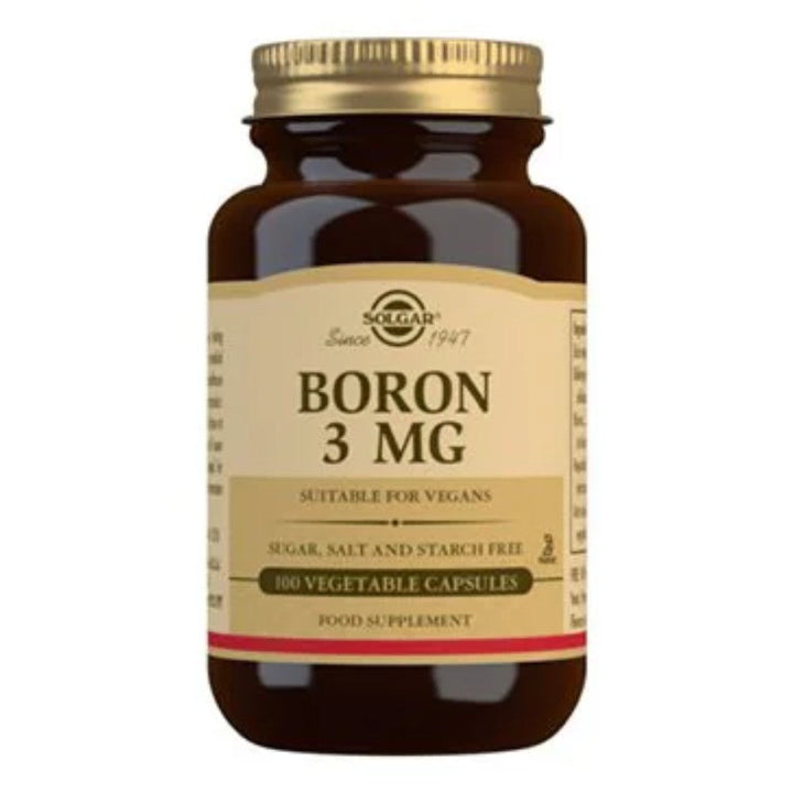 Solgar Bor 3 mg (multi keleret bor) (100 capsules)