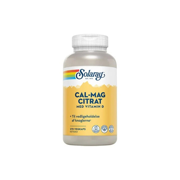 Solaray Cal-Mag Citrat met vitamin D (270 capsules)