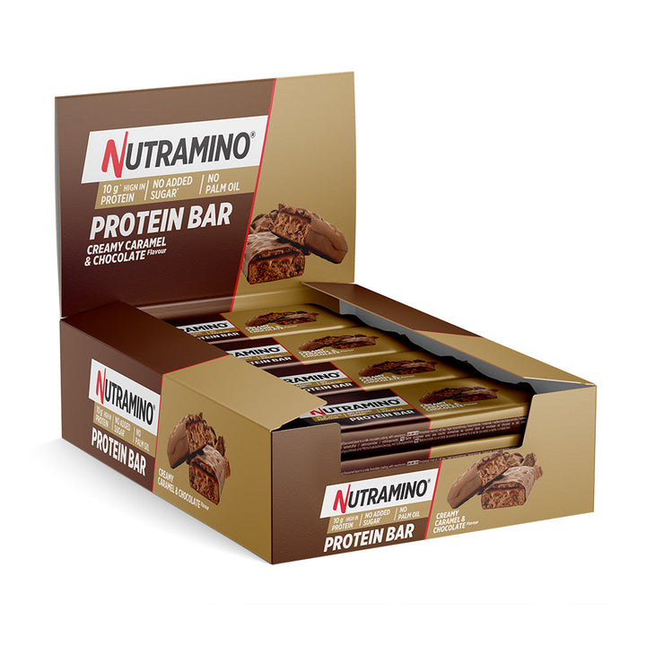 Nutramino Eiwitreep - Creamy Caramel & Chocolate (12 x 55 g)