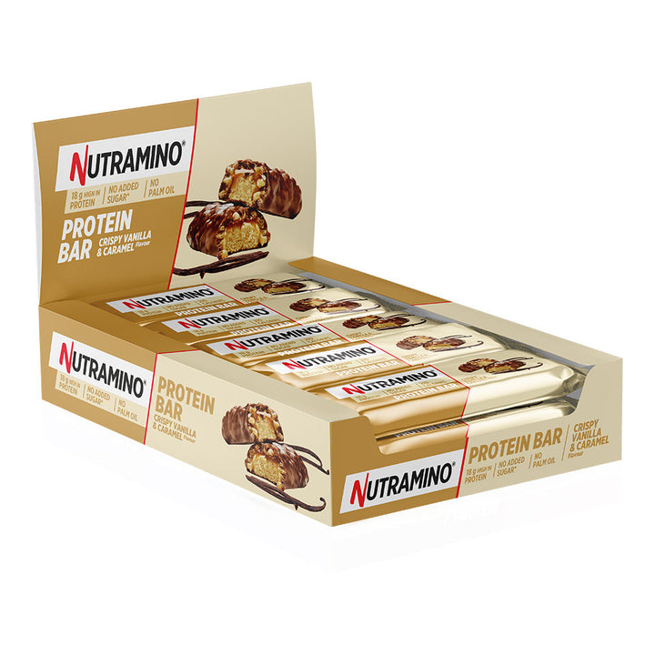 Nutramino Eiwitreep - Crispy Vanilla & Caramel (12 x 55 g)