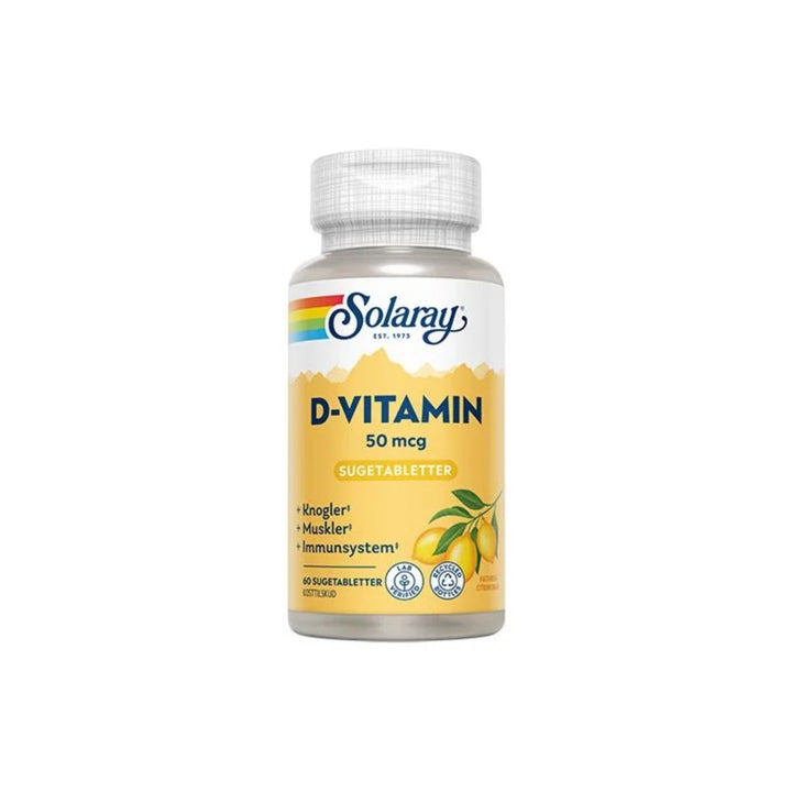 Solaray Vitamine D 50 mcg (60 tabletten)