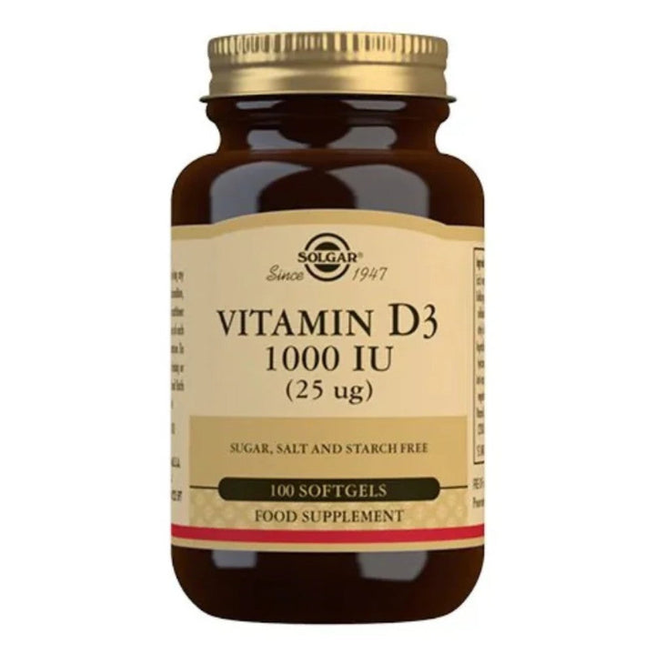 Solgar Vitamine D3 25 mcg softgel (100 capsules)