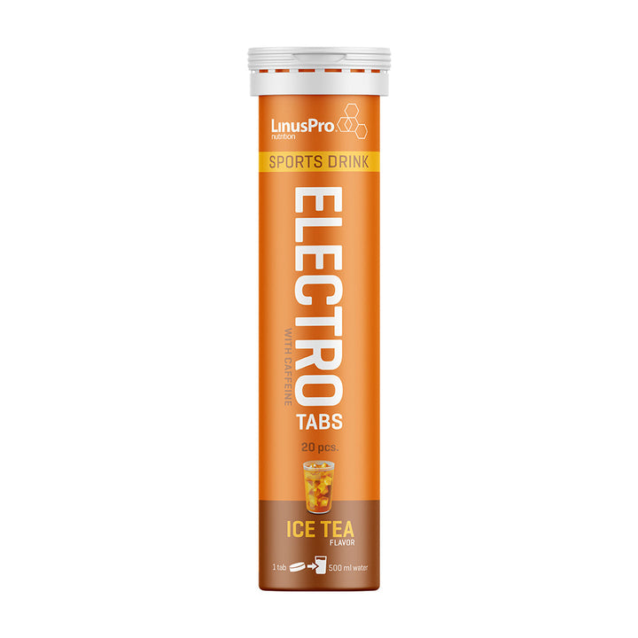 LinusPro Elektrolyt Tabs met cafeïne - Ice Tea
