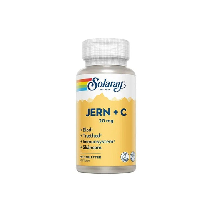 Solaray IJzer + C (90 tabletten)