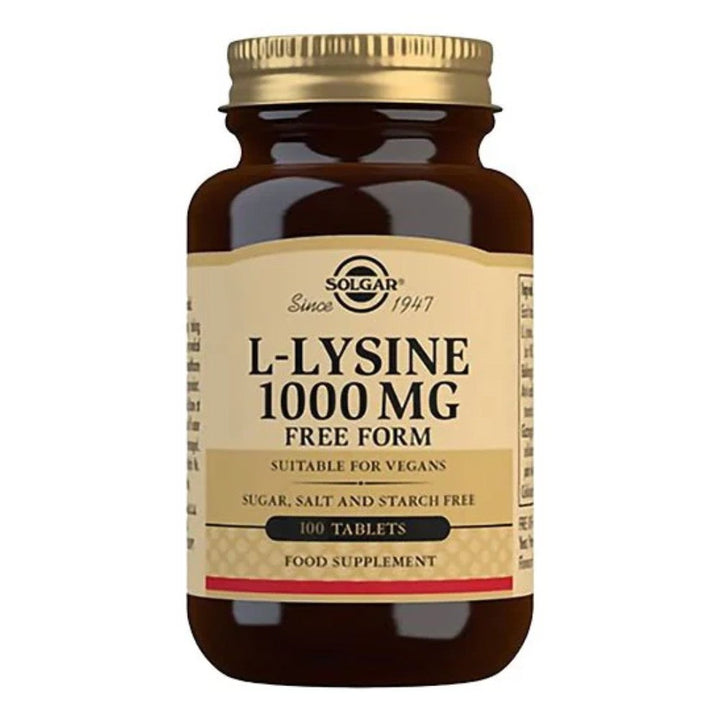 Solgar L-Lysine 1000 mg (100 tabletten)
