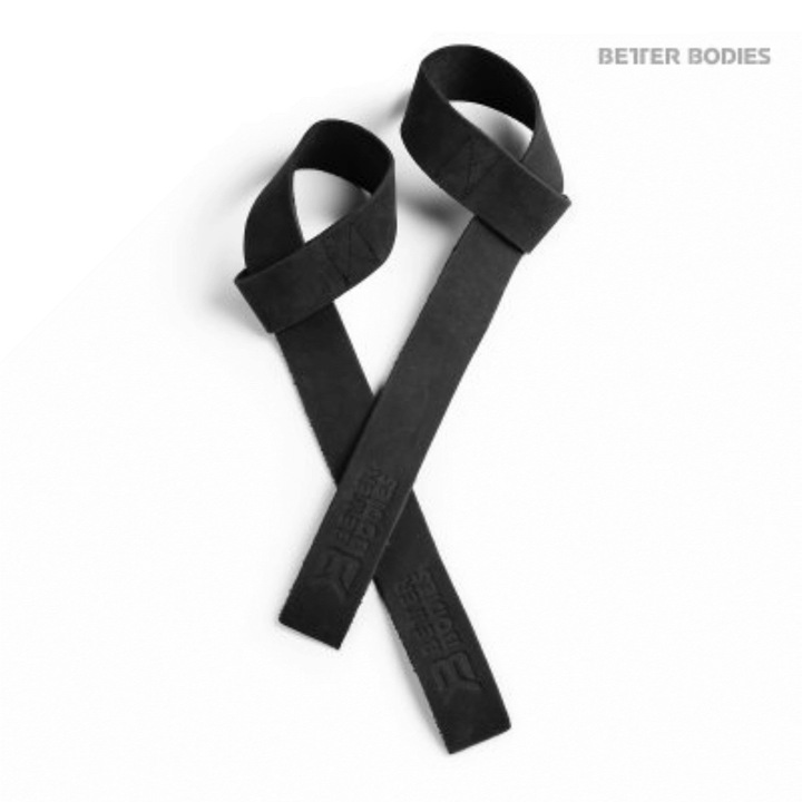 Better Bodies - Leather Lifting Straps - Black