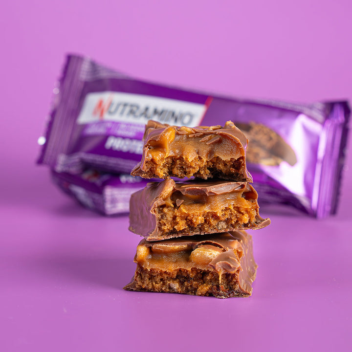 Nutramino Eiwitreep - Chunky Peanut & Caramel (12 x 55 g)
