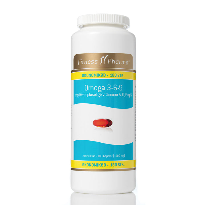 Fitness Pharma Omega 3-6-9 m/ADEK vit Bio (180 stuks)