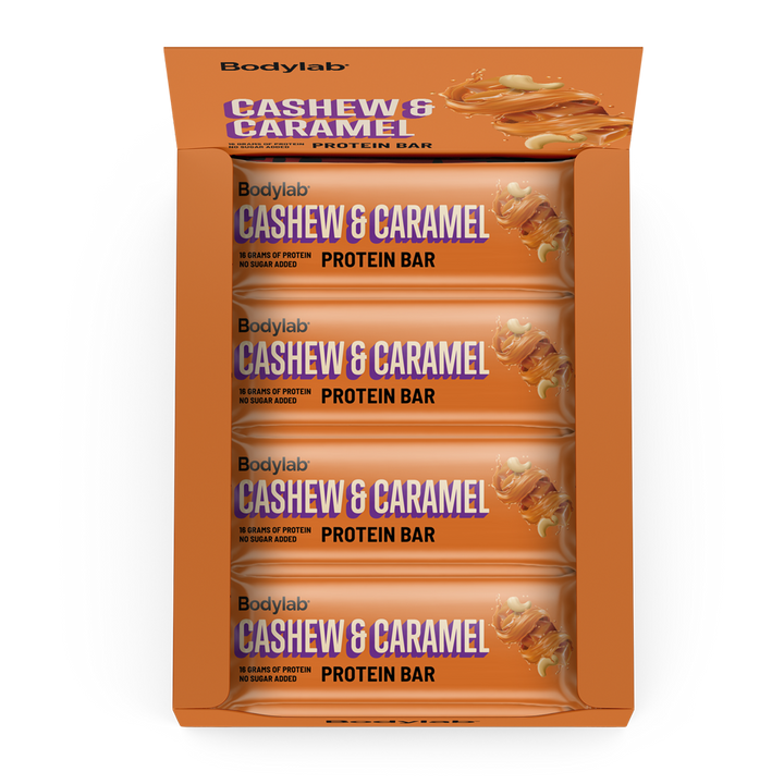 Bodylab Eiwitreep - Cashew & Caramel (12 x 55 g)