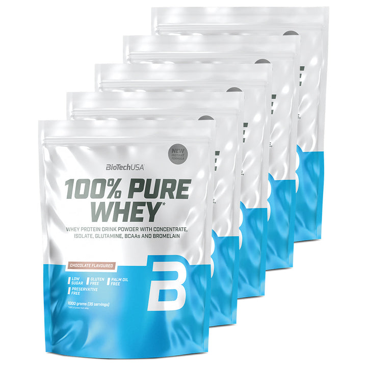 BioTechUSA 100% Pure Whey - Eiwitpoeder (6 x 1 kg)