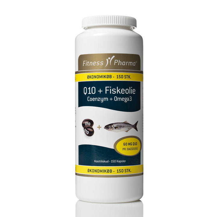 Fitness Pharma Q10 m/Fiskeolie Bio (150 stuks)