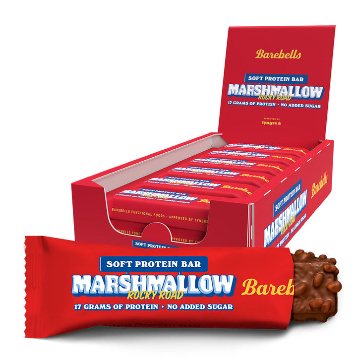 Barebells Soft Eiwitreep - Rocky Road Nutty Marshmallow (12 x 55 g)