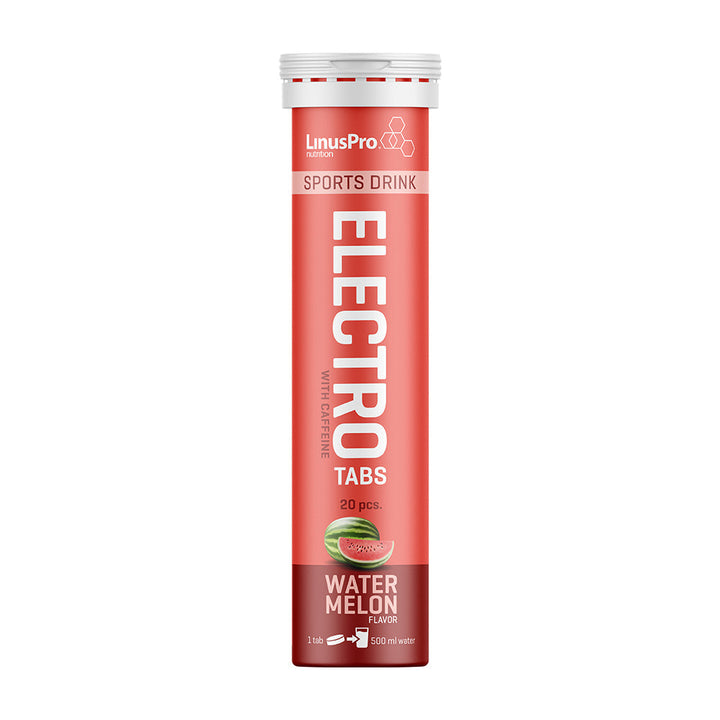 LinusPro Elektrolyt Tabs met cafeïne - Watermelon