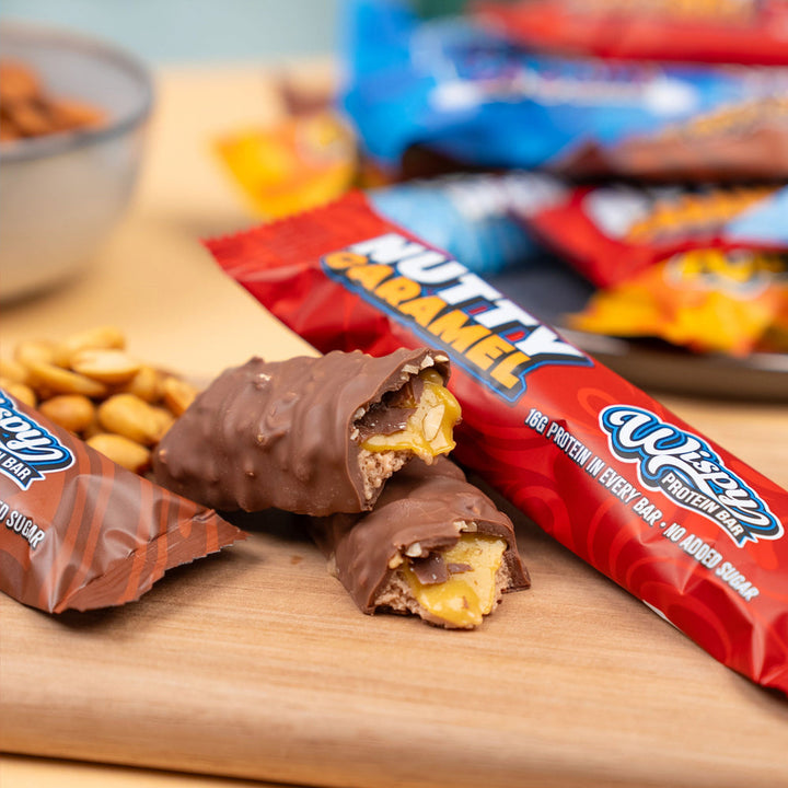 Wispy Eiwitreep - Nutty Caramel (10 x 55 g)