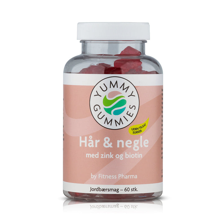 Fitness Pharma Yummy Gummies Haar en Negle - Aardbeismaak (60 stuks)