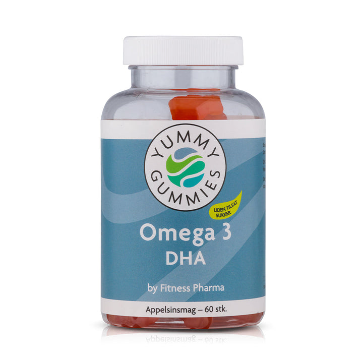Fitness Pharma Yummy Gummies Omega 3 DHA - Sinaasappelsmaak (60 stuks)